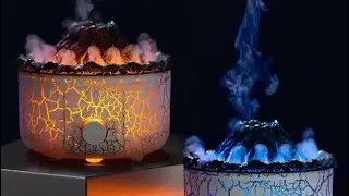 Volcano Humidifier Aromatherapy Machine Spray Jellyfish Air Flame @shopatronics 