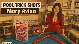 Valentine's Day Billiard Trick Shots with Mary Princess Avina [HD]