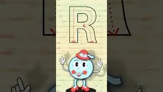 How to write Letter R I Letter Tracing alphabet R for Kids I Cartoon animation #kidslearning #kids