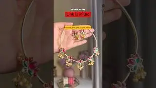 Lotus Necklace Set😍 Link is in Bio & Community Post🥳 #amazon #meesho #flipkart #ytshorts #viralvideo