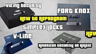 Reprogram Simplex KABA Locks, V-line, Fort Knox, Viking Safe, AMSEC Safes