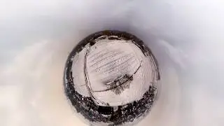 Animation snow world spijkenisse, holland filmed with a drone (drone Art)