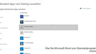 Microsoft Word: So legen Sie Word als Standardprogramm unter Windows 10 fest