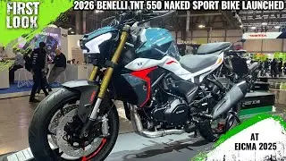 2026 Benelli TNT 550 Naked Bike Launched At EICMA 2025 - First Look - Full Exterior
