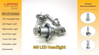 Super Bright M9 LED Headlight 6000K Cool White Mini Design Motor Bulbs Headlamp Scooter Accessories