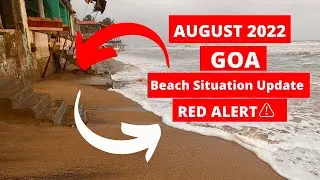 Goa -  Anjuna - Vagator - ozran Beach Situation Update of goa Shacks, Watersports - Goa Vlog