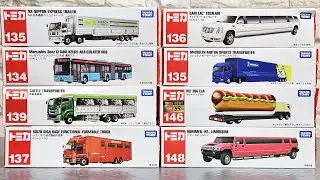 Long Type Tomica Unboxing ASMR｜8 Long type tomica ｜8 minutes of satisfying unboxing and Drive Test｜T