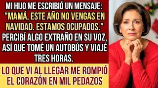HISTORIAS REALES  Mi hijo me prohibió ir en Navidad, pero cuando entré en su casa en silencio…
