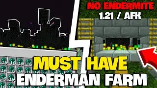 Easy Enderman XP Farm Minecraft Bedrock 1.21 [No Endermite]