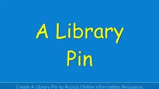 How To Create Library Pin