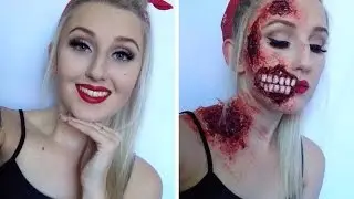 Pin Up Zombie Halloween Make Up Tutorial!
