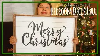 CHRISTMAS DECOR HAUL 2019 | Master Bedroom Decor | Hobby Lobby & HomeGoods!