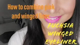 fuchsia winged eyeshadow
