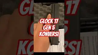Glock 17 Gen 5 Umarex Konversi Dual Ammo ( BB Steel & Mimis ) Cal 9mm