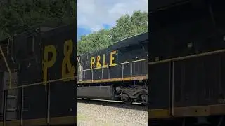 CSX #1875 the P&LE Heritage Unit trails on train M436