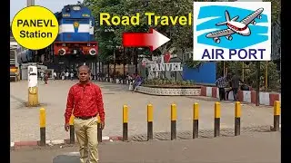 Panvel station to ✈ Airport Road travel🚖 #navimumbaipanvelairportroadmap #panvelairportprojectupdate
