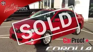(SOLD) 2010 Red Toyota Corolla S Preview, For Sale Here At Valley Toyota Scion In Chilliwack B.C.