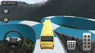 Impossible bus stunt racing 3D coach driving | Android Gameplay video |