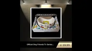Official Dog Friends Tv Series Ceramic Food Drink Bowls Set Of 2 Designs