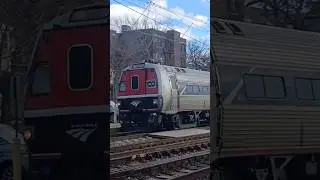 Amtrak Metroliner Cab Car #9635 (Phase VII) leads Keystone Service train [#645] to Harrisburg, PA