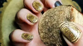 Tree Trunk Nail Art - Realistic Tree Nail Art Design Tutorial