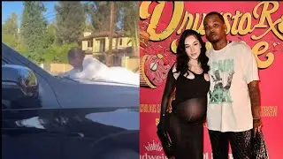 Rapper Bhad Bhabie Spotted Clinging onto Her Babydaddy Le Vaughn's Car in Heated Viral Clash