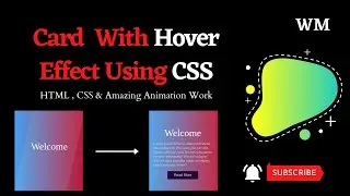 CSS Responsive Card Hover Effect | HTML & CSS | Web Design