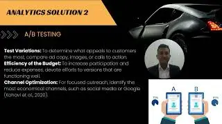 Marketing Analytics:  Automotive Industry