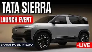 LIVE | Tata Sierra Launch Event at Bharat Mobility Global Expo 2025 | Tata Harrier EV Launch Event