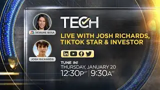 TikTok star Josh Richards talks social media, brand building and investing with CNBC &mdash;&nbsp;1/20/22