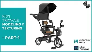KIDS TRICYCLE MODELING, UNWRAPPING, AND TEXTURING II PART-1 II FOR BEGINNERS