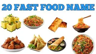 20 Fast Food Names In English For Kids || Fun learning with Picture || Funky Kidz