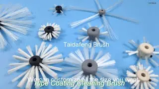 50mm nylon pipe coating cleaning brush for sewer pipe cleaning and spraying