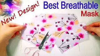 😷Very Easy DIY Face Mask | Easy To Make Mask Sewing Tutorial | How To Make Mask Breathable Face Mask