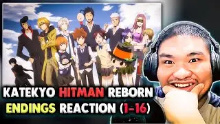 Реакция на ВСЕ концовки Katekyo Hitman Reborn (1-16) 🔥🔥 | Реакция в аниме