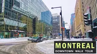 Downtown Montreal - Winter 2020 #downtownmontreal #snowcanada