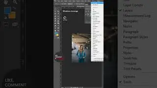 How to Create a 2 Window Split Screen in Photoshop |Photoshop tips #shorts#photoshop#photoshopshorts