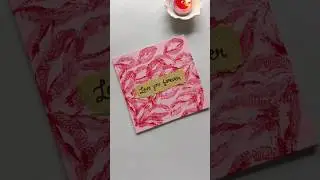 DIY cute gift ideas ✨💋#canvaspainting #kisses
