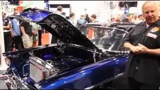SEMA 2012 Crazy Painters Tom and Mitch Kelly 1957 Chevy Bad to the Blue