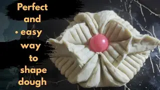 #creative idea of dough pastry design 😊#viral #perfect and easy way to shape dough 😜#satisfying 
