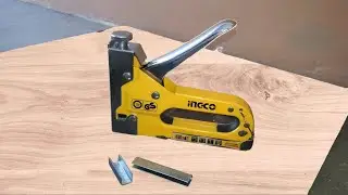 3 in 1 INGCO Heavy Duty Stapler hand gun Good Work review and test
