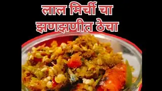 झणझणीत असा लाल मिर्ची चा ठेचा / खर्डा lal mirchi cha thecha #ytshorts #food #maharashtriyan thecha 
