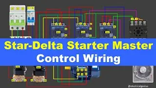 Star Delta Starter Control and Power Wiring | Star Delta Starter Wiring Diagram