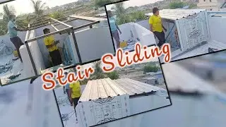 Staircase Roof Top Sliding | Rain Water Protection | Sliding Door | @Vmpalled