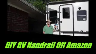 Amazon Camco Fold Away RV Handrail DIY Install Unboxing & Review #traveltrailer #amazon