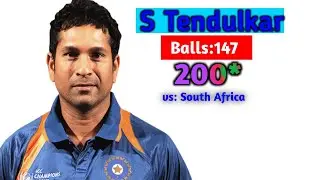 Double Centuries list in ODI cricket history|200 hundred Runs ODI cricket|s.tendulkar
