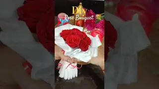 Diy Roses Bouquet 💐#happyroseday 🌹#shorts #valentinesday #love #life #craft #diy#youtubeshorts#rose