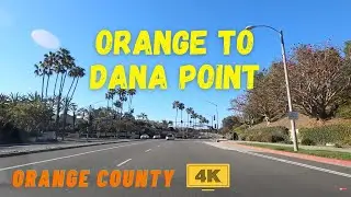 Driving to DANA POINT from ORANGE - California, USA - Orange County - ASMR
