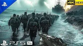 Cod Ww2 D-Day Omaha beach 1944 realism gameplay (4k60fps) 