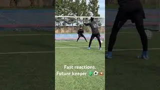 Future keeper vibes with these lightning-fast saves 🔥 #goalkeeper #training #football #soccerskills